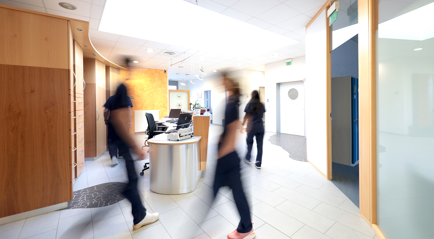 Empfangsbereich der Gemeinschaftspraxis BrenzingerGock